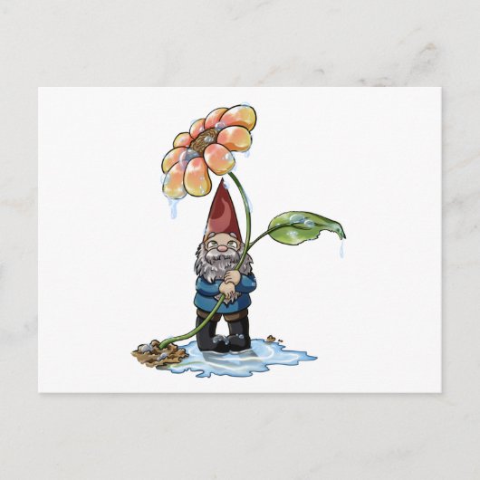 Frühlingsduschen Feiertagspostkarte (Vorderseite)