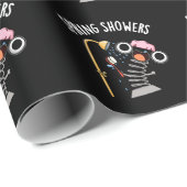 Frühlingsduschen Funny Season Puff Dark BG Geschenkpapier (Rolleneckpunkt)