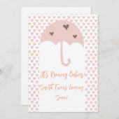 Frühlingsduschen Twin Pregnancy Ankündigung (Vorne/Hinten)