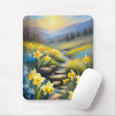 Frühlingsdüster Smoky Mountains Wildblumen Mousepad (Mit Mouse)