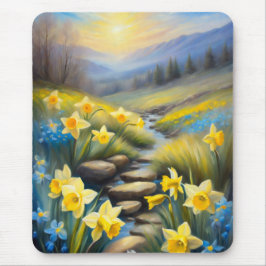 Frühlingsdüster Smoky Mountains Wildblumen Mousepad