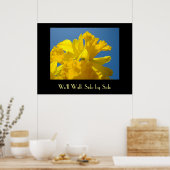 Frühlingsdüster Wir gehen Seite an Seite von Seite Poster (Küche)