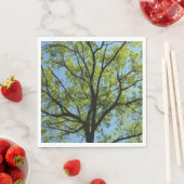 Frühlingseiche Baum Lebendige Natur Serviette (Beispiel)