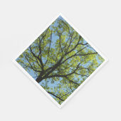 Frühlingseiche Baum Lebendige Natur Serviette (Ecke)