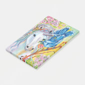 Frühlingseinhorn und Jay Post-it Klebezettel (angewinkelt)