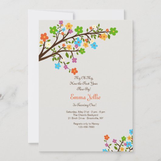 Frühlingseinladung Einladung (Vorderseite)