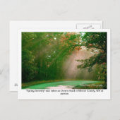 Frühlingsergebenheit Postkarte (Vorne/Hinten)