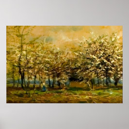 Frühlingsergebenheit: Sonnenbeleuchtete Zweige san Poster