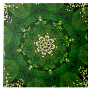Frühlingserie Blätter und Blume Keramik Tile Fliese
