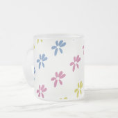 Frühlingserie Blume farbenfroh rosa Gelb Mattglastasse (Vorderseite Links)