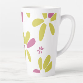 Frühlingserie Blume mehrfarbig Gelb Rosa Milchtasse