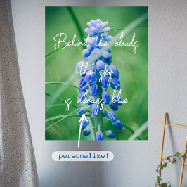 Frühlingserie Blume (Traubenreste) Poster
