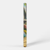 Frühlingserie Hütte/Garten & Katze Samsung Galaxy Hülle (Rechte Seite)