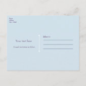 Frühlingserie Ostereier Elegante Save the Date Ankündigungspostkarte (Rückseite)