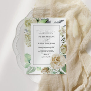 Frühlingserlebnis Cream Garden Blumenzwiebeleinlad Einladung