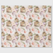 Frühlingserlebnis Ostern Sonnige Feier Rosa Geschenkpapier (Flach)