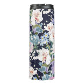 Frühlingserlebnisse: Dunkelblau Vintag. Thermosbecher (Rückseite)