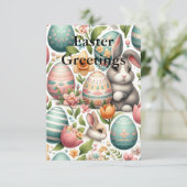 Frühlingserlebnisse und Ostern Dankeskarte (Stehend Vorderseite)