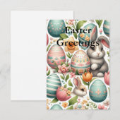 Frühlingserlebnisse und Ostern Dankeskarte (Vorne/Hinten)