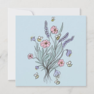 Frühlingseröffnungsfeier Wildblumen und Bienen