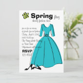 Frühlingserscheinung Einladung (Stehend Vorderseite)