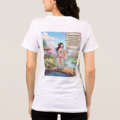 Frühlingserster Atemzug: Die Sakura-Brücke Tri-Blend Shirt (Rückseite)