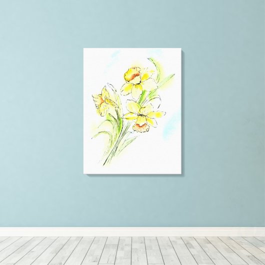 Frühlingsertrag Leinwanddruck (Insitu (Holzboden))