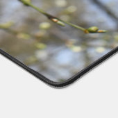 Frühlingserwachen, Blütenkarte der Wildkirsche Schreibtischunterlage (Ecke)