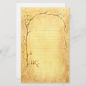 Frühlingserwachen - Golden Briefpapier (Vorne/Hinten)