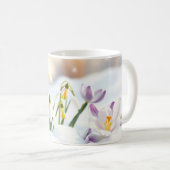 Frühlingserwachen Tasse Schneeglöckchen Krokusse (VorderseiteRechts)