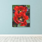 Frühlingserwachen, Tulips Leinwanddruck (Insitu (Holzboden))