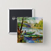 Frühlingserwachen Vincent van Gogh Button (Vorne & Hinten)
