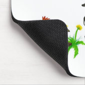 Frühlingserwachen, Welpe mit Schmetterling Mousepad (Ecke)