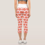 Frühlingsfarbe Pink Capri Leggings (Rückseite)
