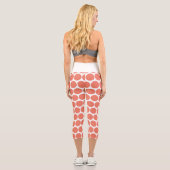Frühlingsfarbe Pink Capri Leggings (Rückseite)