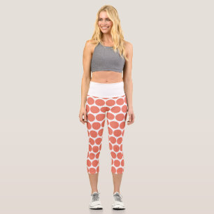 Frühlingsfarbe Pink Capri Leggings