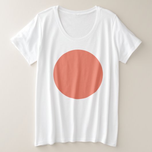 Frühlingsfarbe Pink Große Größe T-Shirt (Design vorne)