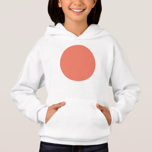 Frühlingsfarbe Pink Hoodie (Vorderseite)