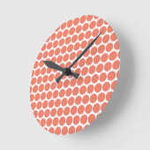 Frühlingsfarbe Pink Runde Wanduhr (Winkel)