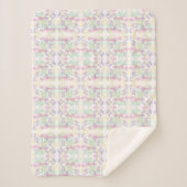 Frühlingsfarben Abstrakt Sherpadecke (Vorderseite)