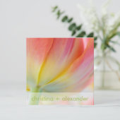 Frühlingsfarben ・ Einladung zur Hochzeit (Stehend Vorderseite)