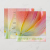 Frühlingsfarben ・ Einladung zur Hochzeit (Vorne/Hinten)
