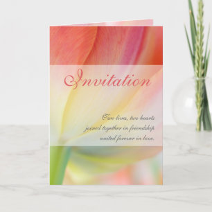 Frühlingsfarben ・ Einladungskarte für Hochzeiten