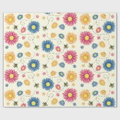 Frühlingsfarben Geschenkpapier (Flach)