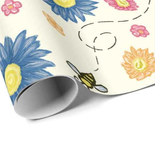 Frühlingsfarben Geschenkpapier (Rolleneckpunkt)