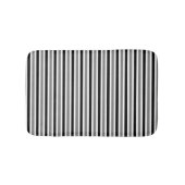 Frühlingsfarben mit schwarz-grauem Streifen Badematte (Vorderseite)