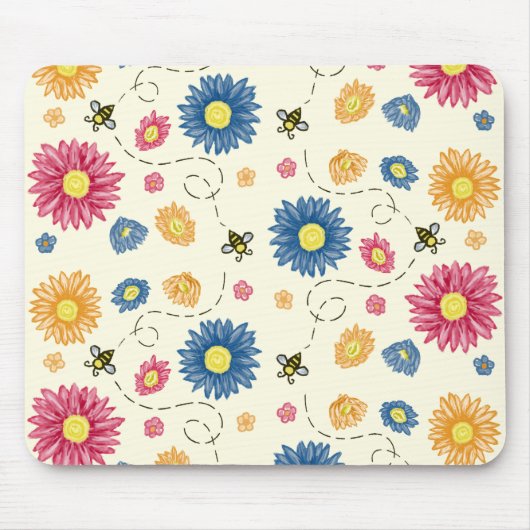 Frühlingsfarben Mousepad (Vorne)