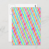 Frühlingsfarben Multi Thread Digital Art Postkarte (Vorne/Hinten)