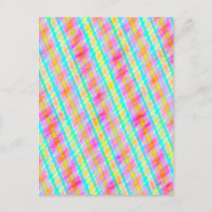 Frühlingsfarben Multi Thread Digital Art Postkarte