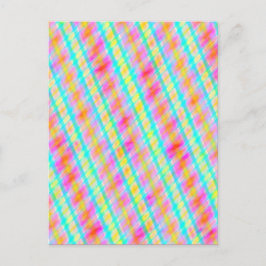 Frühlingsfarben Multi Thread Digital Art Postkarte